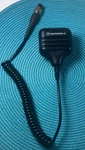 Motorola NTN4849A P100 Portable Speaker Mic With Clip, New But Broken Relief. Fixed Price $20.00.