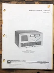 Motorola T1200A T1204A Remote Control Console Service Manual *original* #2. Fixed Price $19.97.