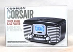 Crosley CR612 Bk Corsair Retro Am/fm Radio Alarm Clock Cd Player Free Shipping.. Fixed Price $74.99.