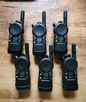 Motorola CLS1410 Uhf Two-way Radios Lot Of 6 With Chargers Lcd Display. Fixed Price $365.00.