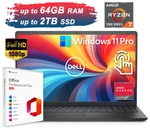 2026 Dell Inspiron 15.6 Laptop Fhd Touch 8-CORE Ryzen 7 Max 64GB Ram 2TB Ssd Pro. Fixed Price $529.00.