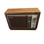 Sony ICF-9740W Fm Am 2 Band Desktop Radio Wood Grain Cabinet Vintage Untested. Fixed Price $20.00.