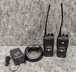 Lot Of 2 Motorola PR400 Radio AAH65RDF9AA3AN W/ Batteries & Charger. Fixed Price $149.99.