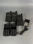 Motorola SL7550E Two Way Radios Lot Of W/ 3 Batteries 1 Charger Case Tested. Fixed Price $799.99.