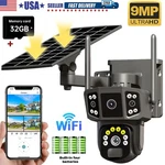 Solar Camera Wireless Wifi Outdoor Pir Sensor Night Vision Pan/tilt Surveillance. Fixed Price $79.99.