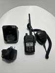 Icom IC-M88 Vhf Marine Radio Transceiver With And Charger, Tests Good. Fixed Price $199.00.