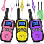 Wishouse Kids & Adult Walkie Talkies 3-PACK Rechargeable Toy Radios Usb Charger. Fixed Price $59.99.