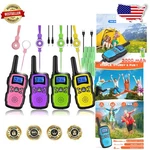 Rechargeable Kids Walkie Talkies 4 Pack Long Range 5 Mile Frs/gmrs W/flashlight. Fixed Price $113.39.
