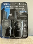 Cobra Two-way Walkie Talkies SH360BK 25 Mile Range Built-in Weather Radio New. Fixed Price $39.99.