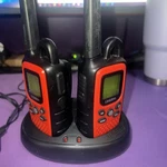 Pair Of Uniden GMR2240-2CK Two Way Radios (red) Walkie Talkies. Fixed Price $24.99.