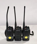 Alpha One APR100 Black Two-way Radios Set Of 3 Handheld Walkie Talkies. Fixed Price $56.00.