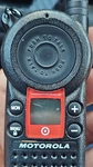 Motorola Portable Handheld Push-to-talk Two-way Radio Walkie Talkie Black/red. Fixed Price $40.00.