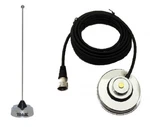 Antenna Uhf 410-490 Mhz Magnet Mount PL259 Mobile Radio Icom Kenwood Vertex 1232. Fixed Price $38.50.