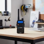 Compact UV-5R Walkie Talkie Dual Band, 5KM Talking Range, Led Flashlight. Fixed Price $28.95.