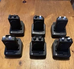 Lot Of 6 Motorola Monitor V Uhf 2-CHANNEL Pagers W/ Chargers (no Power Cords). Fixed Price $200.00.