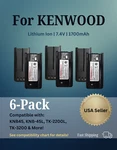 6X Li-ion 1700MAH Batteries For KNB-45L Kenwood Radios TK2212L TK3202E TK-3212. Fixed Price $99.00.