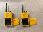 Vintage Yellow Motorola Sport & 7X Walkie-talkies. Tested. Fixed Price $59.99.