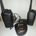 Hyt TC-610 Portable/handheld Two-way Radios Set With Charger, Black, Mpn. Fixed Price $199.00.