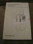 Motorola Manual MTX-800S Smartnet Portable Radios Operating Instructions. Fixed Price $19.99.