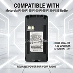New Battery PMNN4080 PMNN4081 PMNN4082 For Motorola CP100 CP185 P145 P165 Radio. Fixed Price $18.98.