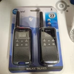 Onn 2-PACK Walkie Talkie 23 Mile Range 22 Channels ONA19WT002 No Batteries. Fixed Price $15.00.