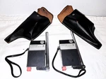 2 Juliette Micro Transceiver Transistor Model 9CB Radios Set Leather Belt. Fixed Price $50.00.