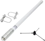 Dual Band Fiberglass Base Antenna With Ground Plane Kit, Vhf/uhf 136-174MHZ/. Fixed Price $61.32.