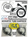 Lot 2 Ptt Pro Acoustic Tube Earpiece For Baofeng Kenwood Radio K-plug. Fixed Price $10.99.