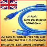 Usb Cable For Icom Ic- 7200 7300 7410 7600 7610 7760 7851 9100 9700 R8600 Wsjt-x. Fixed Price $13.04.