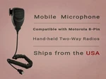 Mobile Speaker Microphone For HMN3413A Motorola Radios GM300 G1388 GM3688, 8-PIN. Fixed Price $15.99.