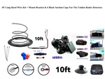 10' Long Hard Wire+mount Bracket & 6 Blk Suction Cups For Uniden Radar Detectors. Fixed Price $18.00.