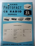 Sams Photofact Service Manual Radio CB-31. Fixed Price $14.95.