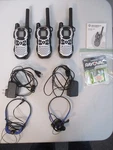 Motorola Talkabout KEM-ML34301A Two Way Radios, Chargers, Batteries, Headphones. Fixed Price $89.95.