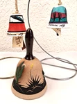 3 Hand Painted Southwestern Pottery BELLS-2 Tesa -oatman Az. Hanging &. Fixed Price $24.49.
