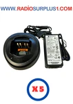 X Motorola HT750 HT1250 GP340 Single Rapid Charger + Psu - HTN9000B. Fixed Price $145.00.