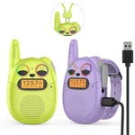 Qniglo Walkie Talkies For Kids Rechargeable 2 Pack, Green Purple. Fixed Price $52.88.