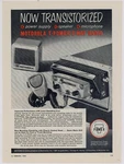 1958 Motorola Radio Ad: 2-WAY Transistorized For Emergency Services.. Fixed Price $21.84.