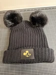 Love Your Melon Disney Mickey Mouse Black Knit Pom Beanie Hat With Ears. Fixed Price $32.95.