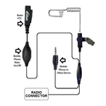 1 Dual Two-way Radio & Smart Phone Surveillance Kit W/ Full Size Ptt JH-KH03. Fixed Price $13.49.