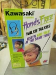 Brand New Sealed Box Kawasaki Hands Free Hi-tech Style Walkie Talkies Headsets. Fixed Price $26.95.