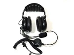 Vertex Heavy Duty Over-the-head Dual Muff Headset Adjustable Metal Boom Mic. Fixed Price $75.00.