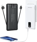 10000MAH Power Bank W/ Built-in Cables Ac Plug Usb-c Portable Charger 5 OUT/2. Fixed Price $9.99.
