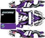 Custom Theme Associated SR10 Remote Control Car Wrap With Gloss Laminate. Fixed Price $65.00.