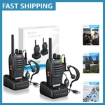 2-PACK Durable Walkie Talkies, Rechargeable With Low Battery Alert & Flashlight. Fixed Price $35.09.