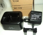 New Icom Rapid Desktop Charger BC-119N & Cup AD-818 Adapter. Fixed Price $44.99.