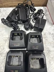 4-MOTOROLA NTN1171A Battery Chargers W/ 2580162R01 (4)-POWER Supply/transfrome=. Fixed Price $59.99.