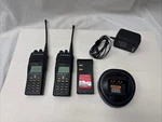 2 X Motorola HT1550 Uhf 403-470MHZ 5W 160CH Radio Red Programming Battery Lot. Fixed Price $449.99.