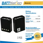 2X 9.6V 1800MAH Nimh Battery For Motorola NTN4824 NTN4834A NTN5414 HT600 P200. Fixed Price $66.58.