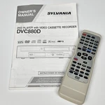 Sylvania Dvd Vcr Combo Remote NA259 & Owner's Manual DVC880D. Fixed Price $10.95.