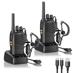 Walkie Talkies 16 Channel Two With Original EARPIECES,2-WAY Radios Uhf. Fixed Price $26.70.